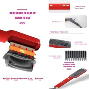 Hair Straightener Iron Brush Straight Hair Straightener