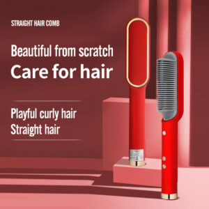 Hair Straightener Iron Brush Straight Hair Straightener