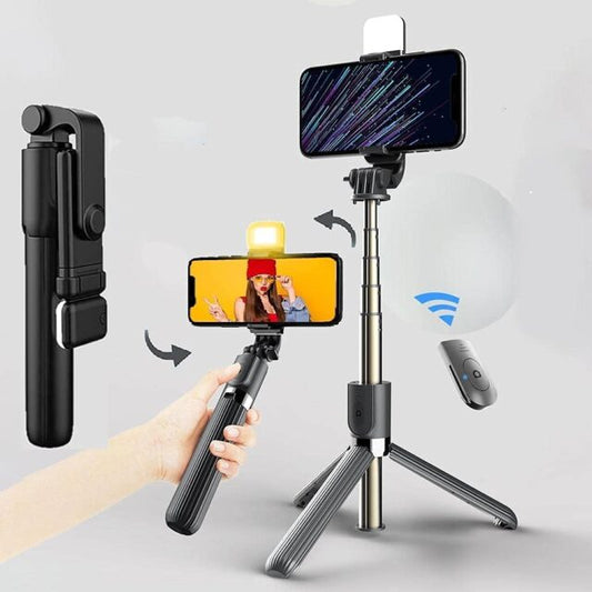 Multifunctional Portable Bluetooth Wireless Integrated Selfie Stick & Tripod