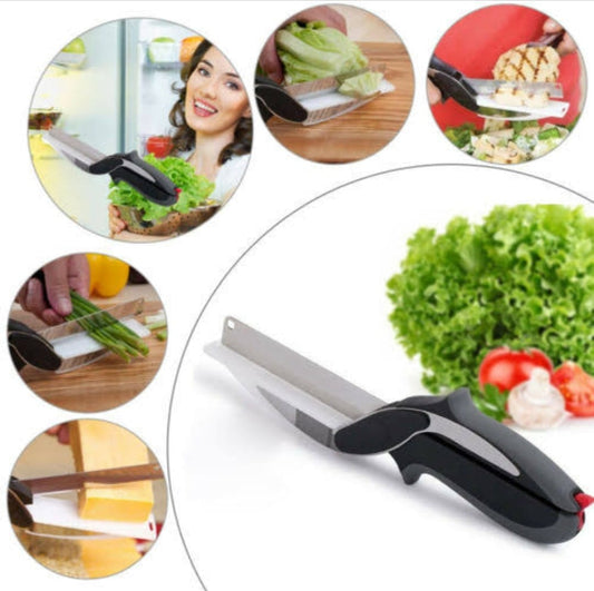 2 In 1 Knife & Cutting Board