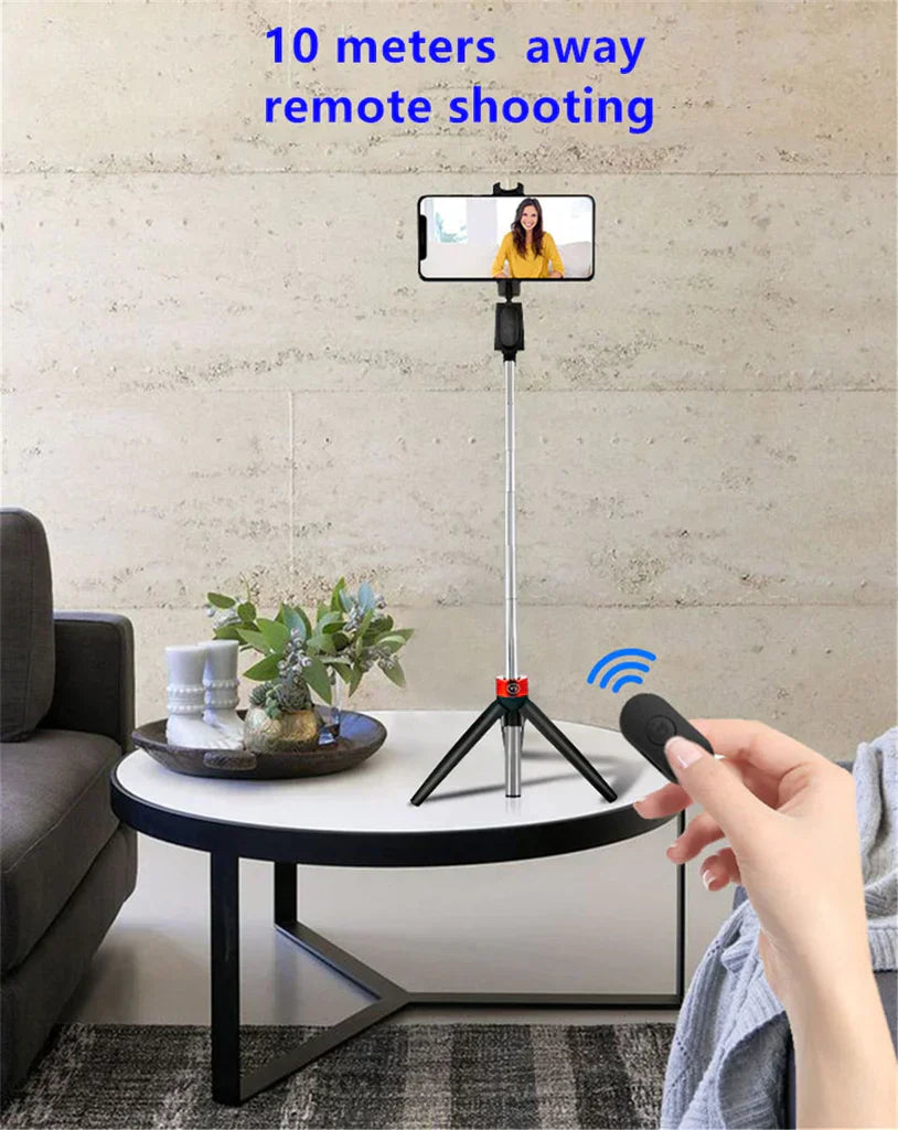 Multifunctional Portable Bluetooth Wireless Integrated Selfie Stick & Tripod