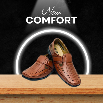 Men’s Classic Breathable Loafers – Comfort Fit | Brown Casual Moccasins