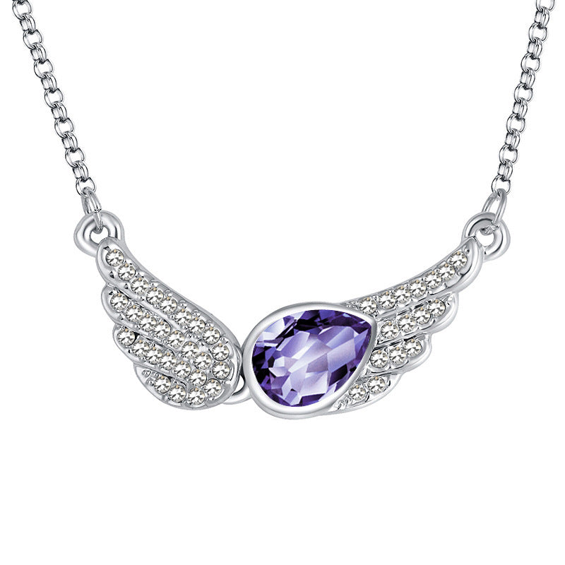 Cross Border New Lovers Fashion Wing Necklaces And Necklaces