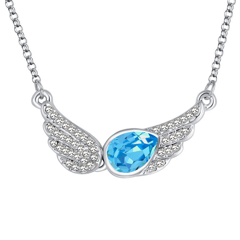 Cross Border New Lovers Fashion Wing Necklaces And Necklaces
