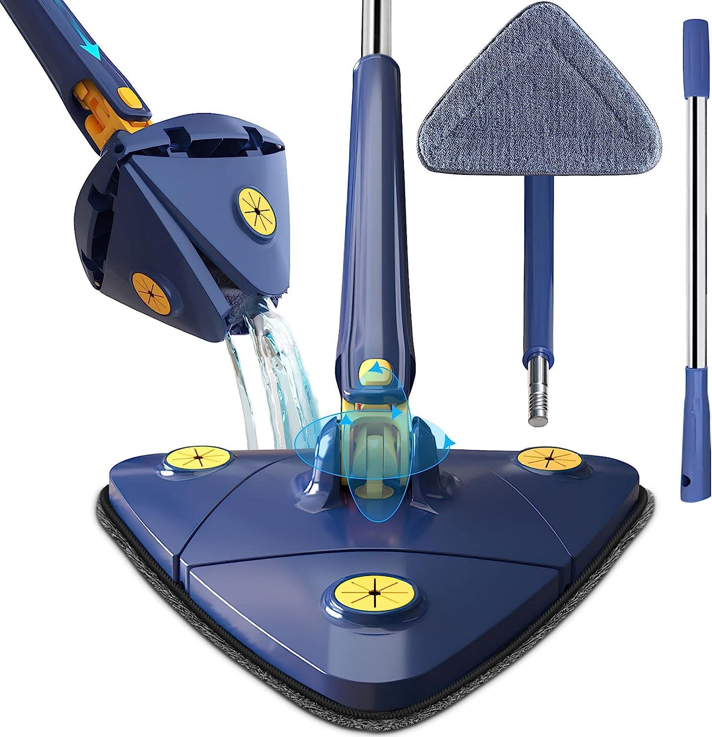 360° Rotatable Triangular Water Cleaning Mop