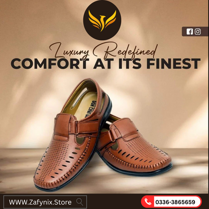 Men’s Classic Breathable Loafers – Comfort Fit | Brown Casual Moccasins