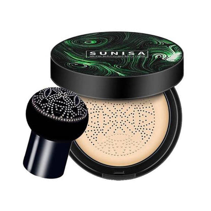 SUNISA Foundation Base Water proof Mushroom Head Air Cushion BB CC Cream Moisturizing Liquid Foundation with Sponge