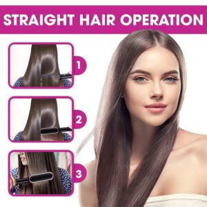 Hair Straightener Iron Brush Straight Hair Straightener