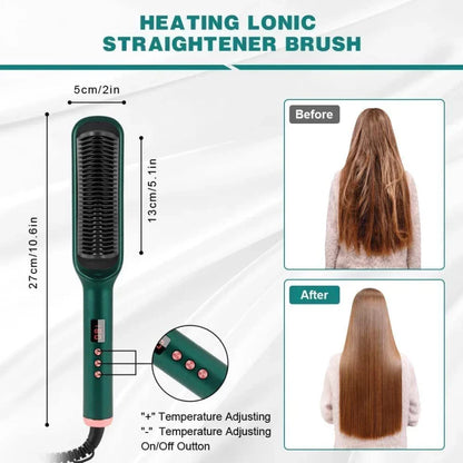 Premium Portable Women and Men Hair Straightening  Brush