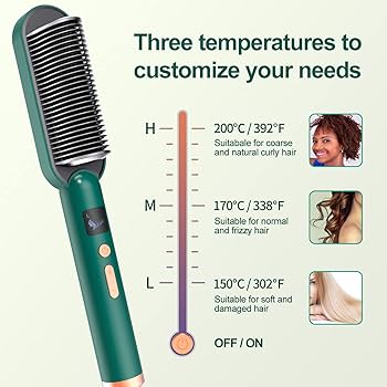 Premium Portable Women and Men Hair Straightening  Brush