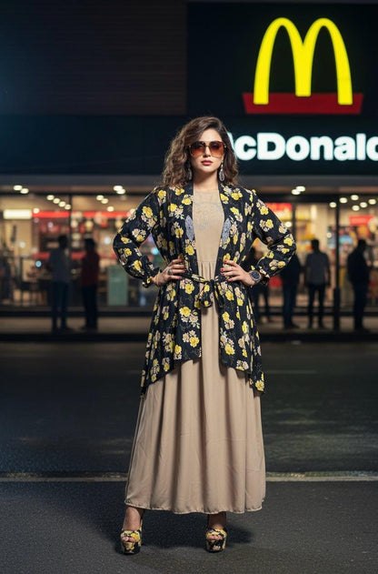 🖤 Zafynix 3-Piece Polka Dot Shrug Set – Modern Modesty, Redefined