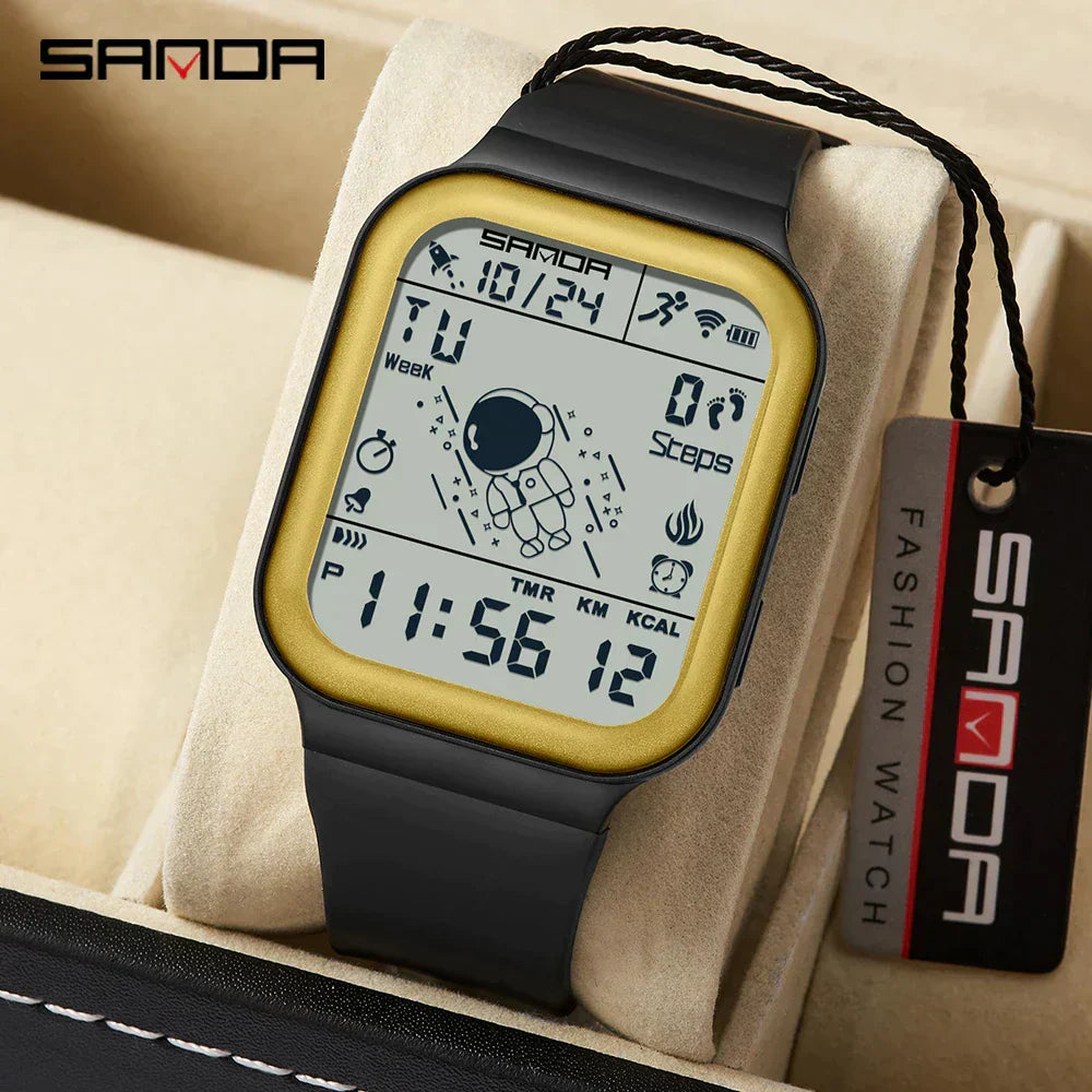 SANDA 6101 Step Calorie Electronic Outdoor Sports Waterproof Astronaut
