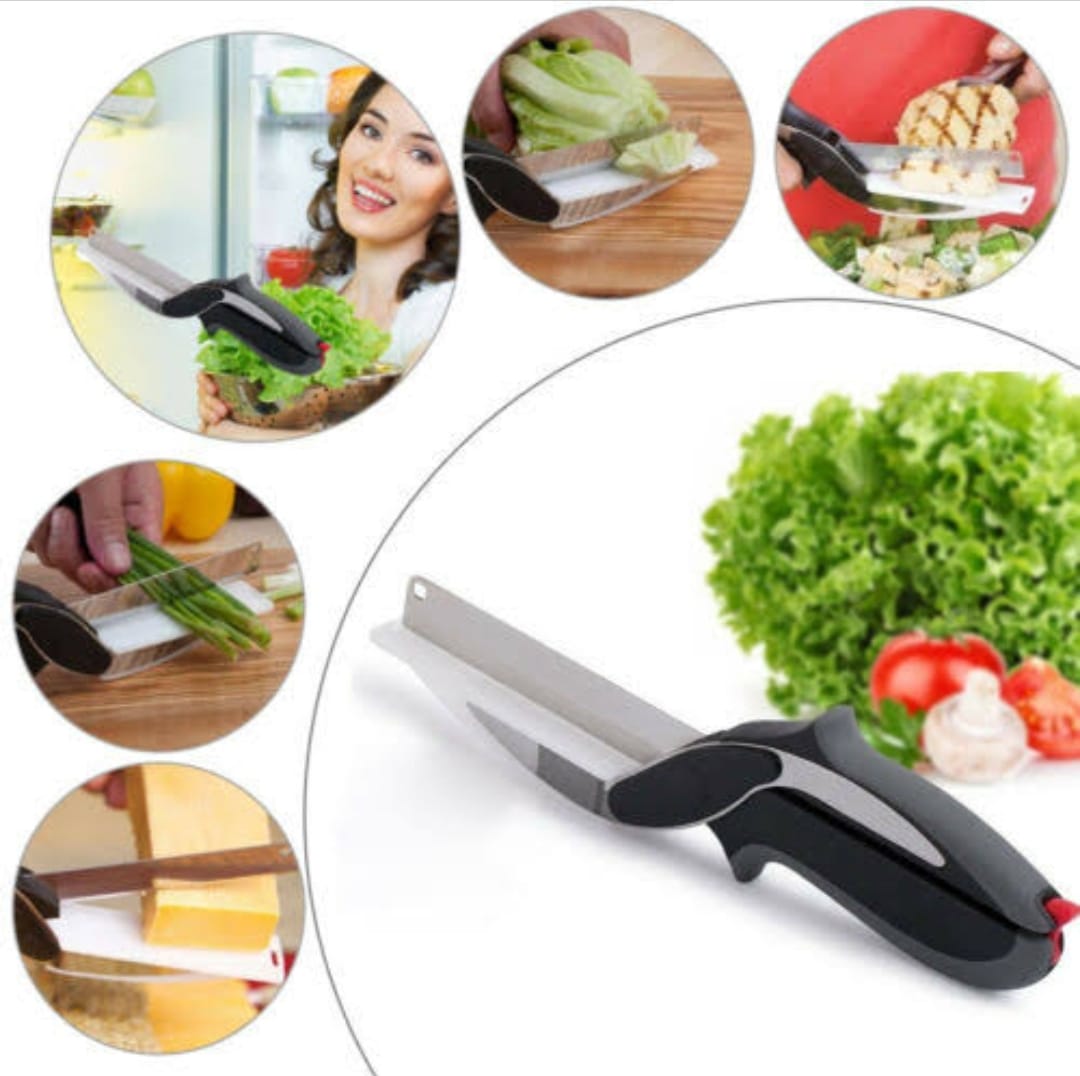 2 In 1 Knife & Cutting Board