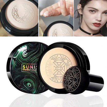 SUNISA Foundation Base Water proof Mushroom Head Air Cushion BB CC Cream Moisturizing Liquid Foundation with Sponge