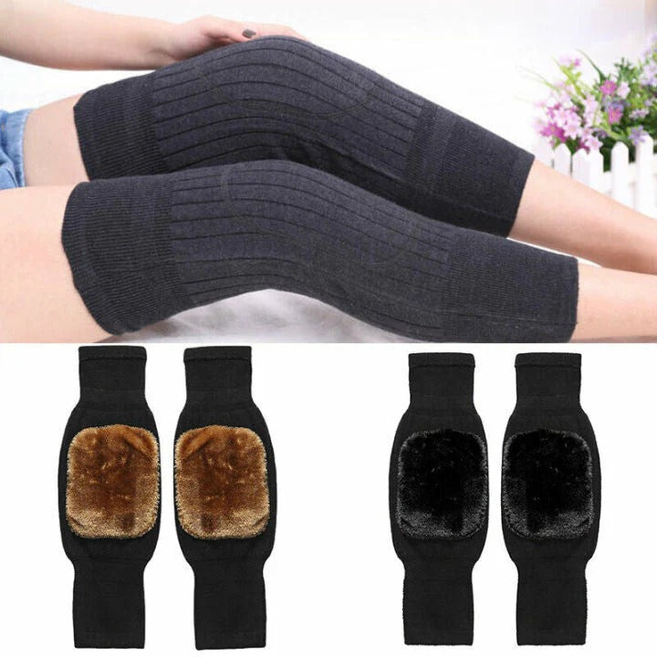 🧦 Premium Woolen Knee Warmers with Adjustable Strap (Pair)