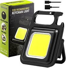 ⭐ COB Rechargeable Keychain Light – Ultra Bright, Portable & Multi-Functional