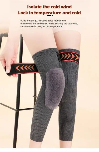 🧦 Premium Woolen Knee Warmers with Adjustable Strap (Pair)