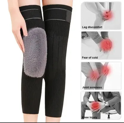 🧦 Premium Woolen Knee Warmers with Adjustable Strap (Pair)