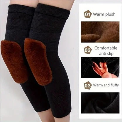 🧦 Premium Woolen Knee Warmers with Adjustable Strap (Pair)