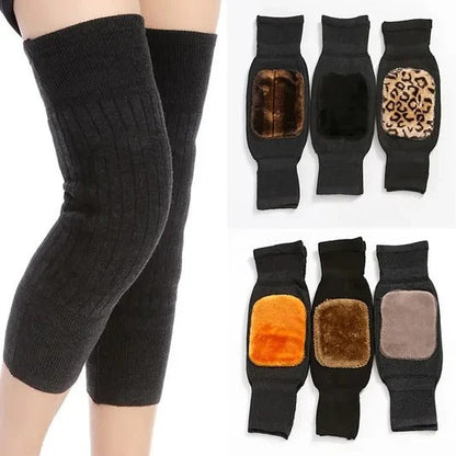 🧦 Premium Woolen Knee Warmers with Adjustable Strap (Pair)